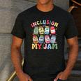 Inclusion Is My Jam SPED Teacher Special Education Life Men's Casual T-Shirt Dark Grey Inclusion Is My Jam SPED Teacher Special Education Life Men's Casual T-Shirt Dark Grey