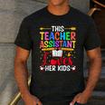 Instructional Assistant Loves Her Kids Teacher Assistant Men's Casual T-Shirt Dark Grey