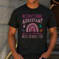 Instructional Assistant Because Teacher Need Hero Learning Men's Casual T-Shirt Dark Grey Instructional Assistant Because Teacher Need Hero Learning Men's Casual T-Shirt Dark Grey