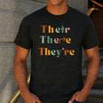 Their There They'Re English Teacher Gramma Police Joke Men's Casual T-Shirt Dark Grey Their There They'Re English Teacher Gramma Police Joke Men's Casual T-Shirt Dark Grey