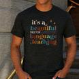 It's A Beautiful Day For Language Learning ESL Teacher ESOL Men's Casual T-Shirt Dark Grey It's A Beautiful Day For Language Learning ESL Teacher ESOL Men's Casual T-Shirt Dark Grey