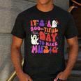 It's a Bootiful Day To Make Music Halloween Music Teacher Men's Casual T-Shirt Dark Grey