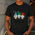 It's Fine We'Re Fine Gnome Pre-K Teacher Christmas Light For Men Women Men's Casual T-Shirt Dark Grey
