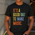 It's A Good Day To Make Music Music Lover Teacher Men's Casual T-Shirt Dark Grey
