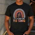 It's A Good Day To Sing Back To School Music Teacher Men's Casual T-Shirt Dark Grey