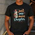 Just One More Chapter Book Reading Floral Teacher Book Lover Men's Casual T-Shirt Dark Grey Just One More Chapter Book Reading Floral Teacher Book Lover Men's Casual T-Shirt Dark Grey