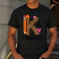 K Is For Kindness Unity Day Teacher Kids Men's Casual T-Shirt Dark Grey K Is For Kindness Unity Day Teacher Kids Men's Casual T-Shirt Dark Grey