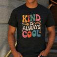 Kind Is Always Cool Teacher Graphic Tees Choose Kindness Men's Casual T-Shirt Dark Grey