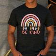Be Kind ASL Sign Language Deaf SPED Teacher Kids Men Women Men's Casual T-Shirt Dark Grey