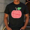 Kindergarten Apple Word Art For Teachers & Students Men's Casual T-Shirt Dark Grey
