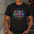 Kindergarten Crew Back To School Kindergarten Teacher Kids Men's Casual T-Shirt Dark Grey