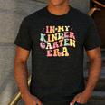 In My Kindergarten Era Retro Back To School Teacher Student Men's Casual T-Shirt Dark Grey In My Kindergarten Era Retro Back To School Teacher Student Men's Casual T-Shirt Dark Grey