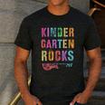 KINDERGARTEN ROCKS Teacher Crew Rock Star Kinder Team Men's Casual T-Shirt Dark Grey