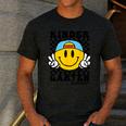 Kindergarten Teacher Hippie Smile Face Back School Men's Casual T-Shirt Dark Grey Kindergarten Teacher Hippie Smile Face Back School Men's Casual T-Shirt Dark Grey