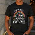 Kindergarten Teacher Tiny Humans Pre-School Teacher Men's Casual T-Shirt Dark Grey
