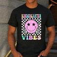 Kindergarten Vibes First Day Of School Kindergarten Teacher Men's Casual T-Shirt Dark Grey Kindergarten Vibes First Day Of School Kindergarten Teacher Men's Casual T-Shirt Dark Grey