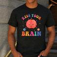 Kiss Your Brain Sped Teacher Appreciation Back To School Kid Men's Casual T-Shirt Dark Grey