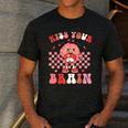 Kiss Your Brain Valentines Test Day Teacher Squad Kids Men's Casual T-Shirt Dark Grey Kiss Your Brain Valentines Test Day Teacher Squad Kids Men's Casual T-Shirt Dark Grey