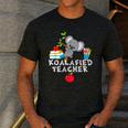 Koalafied Teacher Proud School Teacher Koala Cute T-Shirt Men's Casual T-Shirt Dark Grey