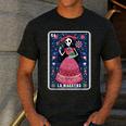 La Maestra Halloween Mexican Bingo Card Teacher Lottery Card Men's Casual T-Shirt Dark Grey La Maestra Halloween Mexican Bingo Card Teacher Lottery Card Men's Casual T-Shirt Dark Grey