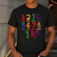 Learning Math Numbers Counting Back To School Teacher For Men Women Girls Kids Men's Casual T-Shirt Dark Grey Learning Math Numbers Counting Back To School Teacher For Men Women Girls Kids Men's Casual T-Shirt Dark Grey