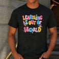 Learning Is Out Of This World Solar System Science Teacher Men's Casual T-Shirt Dark Grey Learning Is Out Of This World Solar System Science Teacher Men's Casual T-Shirt Dark Grey
