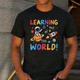 Learning Is Out Of This World Space Back To School Teacher Men's Casual T-Shirt Dark Grey Learning Is Out Of This World Space Back To School Teacher Men's Casual T-Shirt Dark Grey