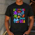 Let's Explore Under The Sea Back To School Student Teacher Men's Casual T-Shirt Dark Grey Let's Explore Under The Sea Back To School Student Teacher Men's Casual T-Shirt Dark Grey
