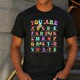 You Are Letters Alphabet Learn ABCs Inspiration Teacher Life Men's Casual T-Shirt Dark Grey You Are Letters Alphabet Learn ABCs Inspiration Teacher Life Men's Casual T-Shirt Dark Grey
