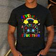 Level Up Your Education Gaming Inspired Teacher Gamers For Men Women Kids Men's Casual T-Shirt Dark Grey Level Up Your Education Gaming Inspired Teacher Gamers For Men Women Kids Men's Casual T-Shirt Dark Grey