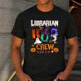 Librarian Boo Crew Teacher Student Halloween Costume Men's Casual T-Shirt Dark Grey Librarian Boo Crew Teacher Student Halloween Costume Men's Casual T-Shirt Dark Grey