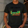 Can I Lick It Periodic Table Chart Science Teacher Men's Casual T-Shirt Dark Grey