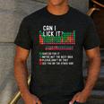 Can I Lick It Periodic Table Science Teacher Chemistry Men's Casual T-Shirt Dark Grey Can I Lick It Periodic Table Science Teacher Chemistry Men's Casual T-Shirt Dark Grey