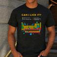 Can I Lick It Periodic Table Science Teacher Student Premium Tri-Blend Men's Casual T-Shirt Dark Grey Can I Lick It Periodic Table Science Teacher Student Premium Tri-Blend Men's Casual T-Shirt Dark Grey
