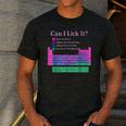 Can I Lick It Periodic Table Teacher Student Kids Men's Casual T-Shirt Dark Grey