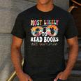 Most Likely To Read Books All Summer Teacher Student Men's Casual T-Shirt Dark Grey Most Likely To Read Books All Summer Teacher Student Men's Casual T-Shirt Dark Grey