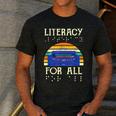 Literacy For All Visually Impaired Braille Teacher The Blind Men's Casual T-Shirt Dark Grey Literacy For All Visually Impaired Braille Teacher The Blind Men's Casual T-Shirt Dark Grey