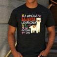 Llama Learning T Shirt Teachers Students Alpaca Lovers Men's Casual T-Shirt Dark Grey Llama Learning T Shirt Teachers Students Alpaca Lovers Men's Casual T-Shirt Dark Grey