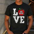 LOVE Apple 3rd Grade Teacher Student School Men's Casual T-Shirt Dark Grey LOVE Apple 3rd Grade Teacher Student School Men's Casual T-Shirt Dark Grey