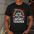 I Love Bee-Ing An Infant Teacher Toddler Teaching Men's Casual T-Shirt Dark Grey