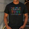 I Love My Job For All The Little Reasons Teacher Men's Casual T-Shirt Dark Grey