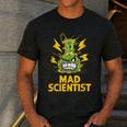 Mad Scientist Kids Youth Adult Science Teacher Chemistry Men's Casual T-Shirt Dark Grey