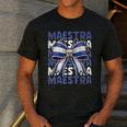 Maestra El Salvador Coquette Bow Hispanic Spanish Teacher Men's Casual T-Shirt Dark Grey