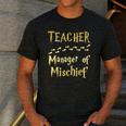 Magical Teacher Manager Of Mischief Birthday Family Party Men's Casual T-Shirt Dark Grey Magical Teacher Manager Of Mischief Birthday Family Party Men's Casual T-Shirt Dark Grey