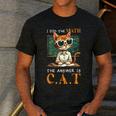I Did The Math The Answer Is Cats Math Cat Teacher Men's Casual T-Shirt Dark Grey