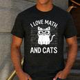 Math And Cats Apparel For Teachers Students Cat Lovers Men's Casual T-Shirt Dark Grey Math And Cats Apparel For Teachers Students Cat Lovers Men's Casual T-Shirt Dark Grey