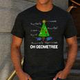 Math Geometry Christmas Tree Geometree Teacher Men's Casual T-Shirt Dark Grey Math Geometry Christmas Tree Geometree Teacher Men's Casual T-Shirt Dark Grey