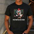 Math Teacher Chicken Mathemachicken Pun Men's Casual T-Shirt Dark Grey Math Teacher Chicken Mathemachicken Pun Men's Casual T-Shirt Dark Grey