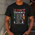 Math Teacher Christmas 12 Days Of Teaching Math Christmas Men's Casual T-Shirt Dark Grey Math Teacher Christmas 12 Days Of Teaching Math Christmas Men's Casual T-Shirt Dark Grey