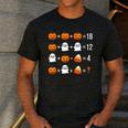 Math Teacher Halloween Equation Pumpkin Ghost Candy Corn Men's Casual T-Shirt Dark Grey Math Teacher Halloween Equation Pumpkin Ghost Candy Corn Men's Casual T-Shirt Dark Grey